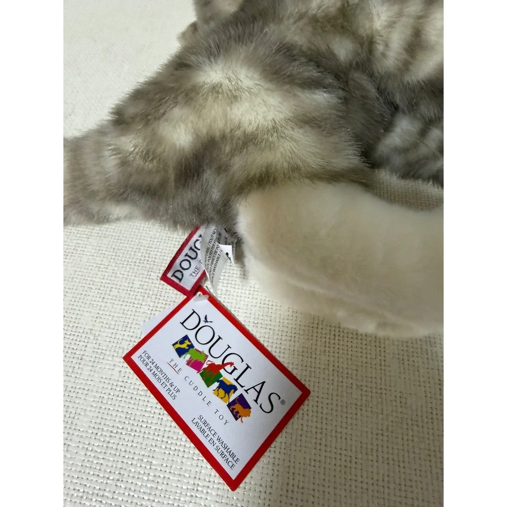 Douglas‎ Zipper Grey Tabby Cat Standing Plush Stuffed Animal Cuddle Toy